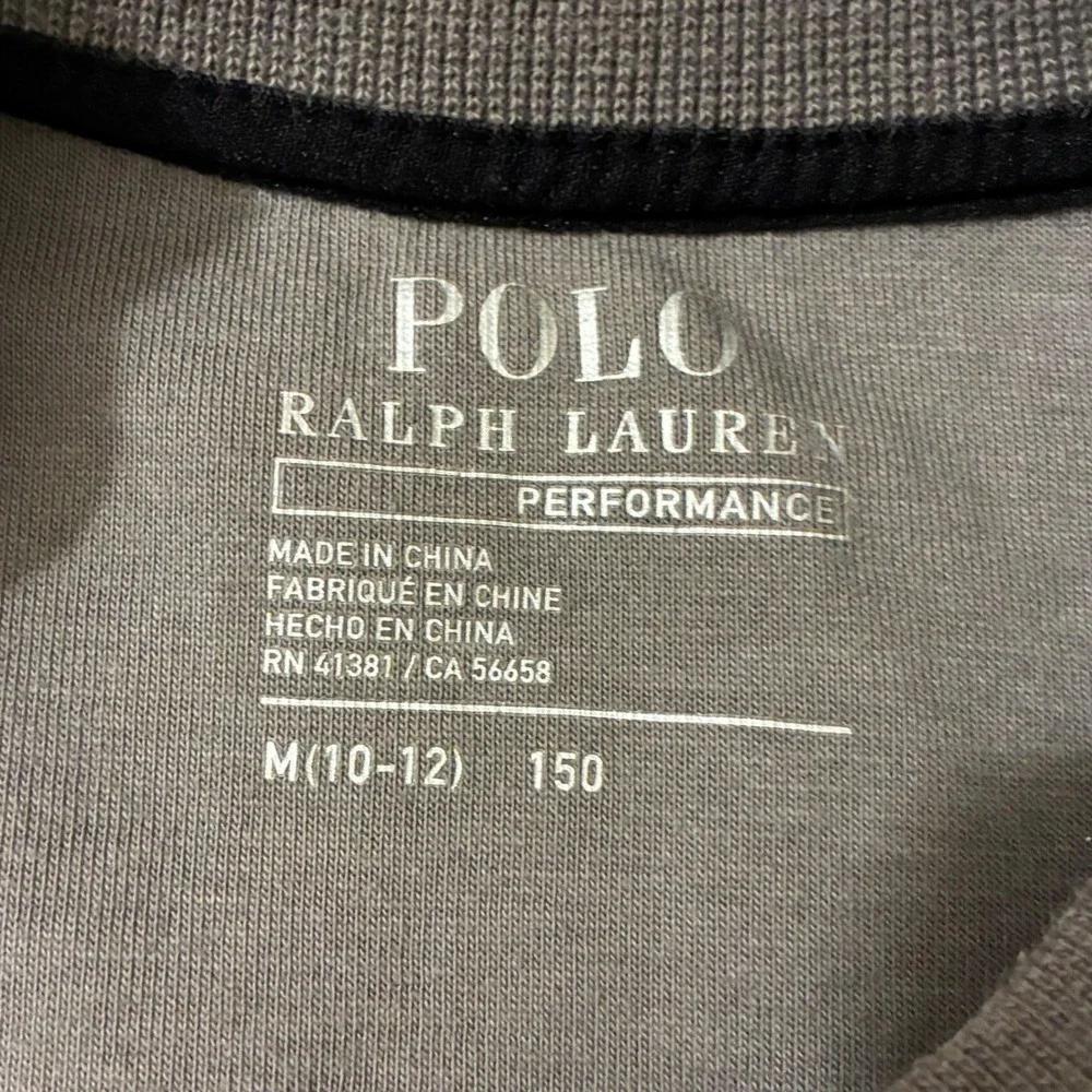 Polo Ralph Lauren Kids Size‎ M 10-12 Grey Camouflage Performance Logo Sweatshirt